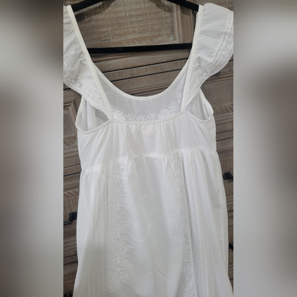 Rachel Ashwell Sleeveless Ruffle Sleepwear/long gown Dress....Chabby Chic - Picture 4 of 9